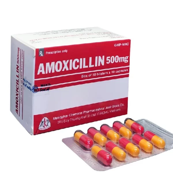Thuốc Kháng Sinh Amoxicillin 500 mg